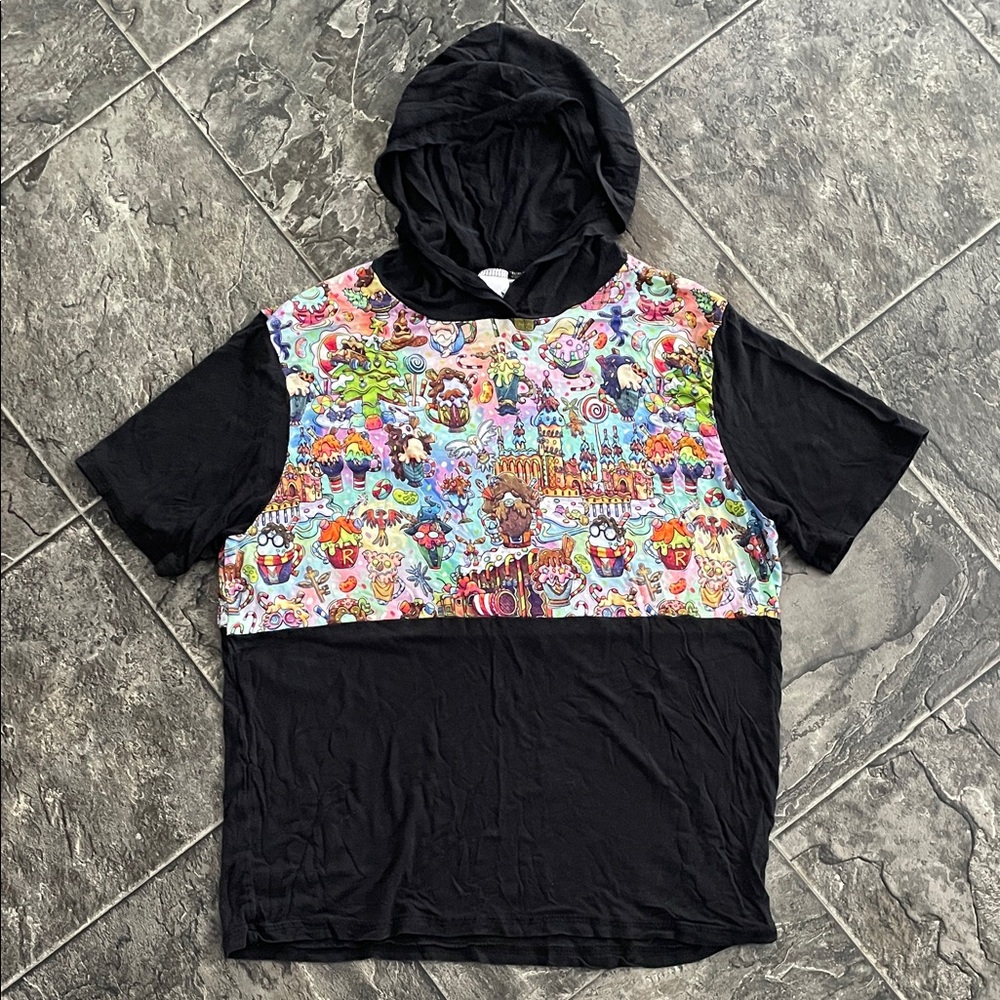 BEAR & ROO Colourful Graphic Hoodie Tshirt Whimsical Streetwear Urban Maximalism